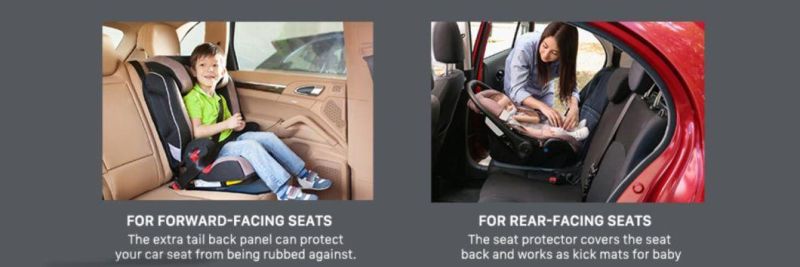 Auto Car Seat Protector for Child Car Seat, Thick Carseat Seat Protector with Organizer Pockets