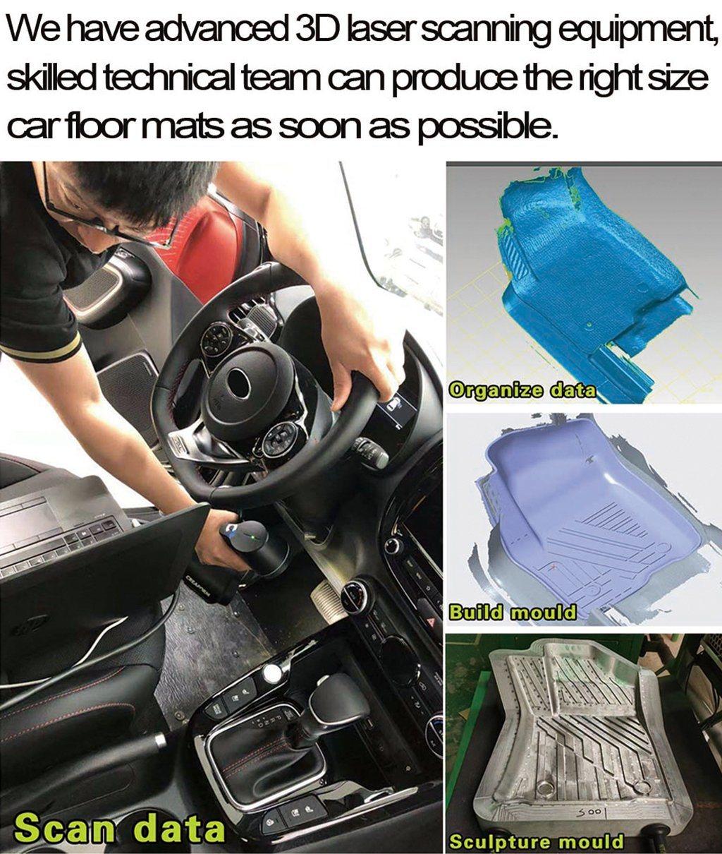 Odorless 3D 5D Car Floor Liners Mats for Ford C-Max