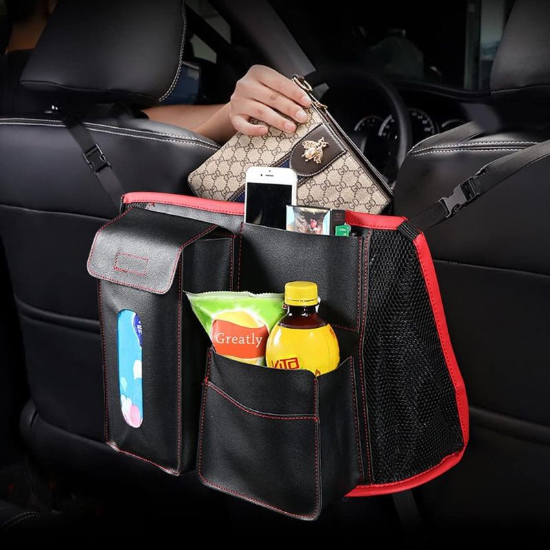 Car Net Pocket Handbag Holder Car Purse Holder Auto Mesh Organizer Backseat Between Seats Car Net Pocket Car Mesh Organizer for Tissue Handbag