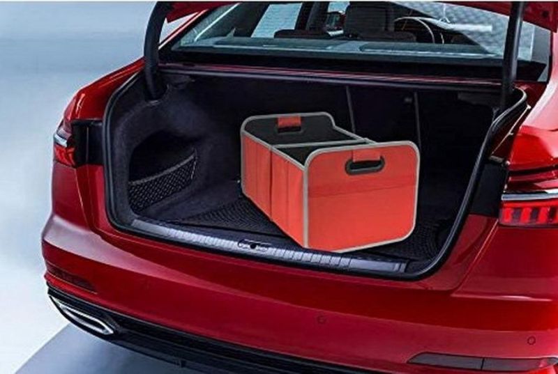 New Women Heavy Duty Folding Collapsible SUV Vehicle Seat Organiser Bag Holder Box Car Trunk Storage Organizer