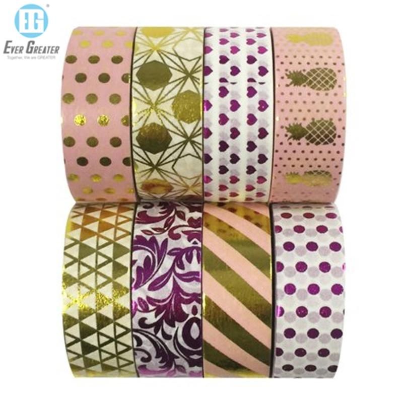 Colorful Waterproof Paper Decorative Washi Paper Tape with DIY