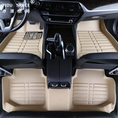 Wholesale Beige Waterproof Wear Leather Anti Slip 5D Car Mats