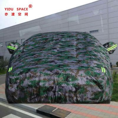 Universal Portable Sunproof Waterproof Folding Oxford Camouflage Auto Car Cover