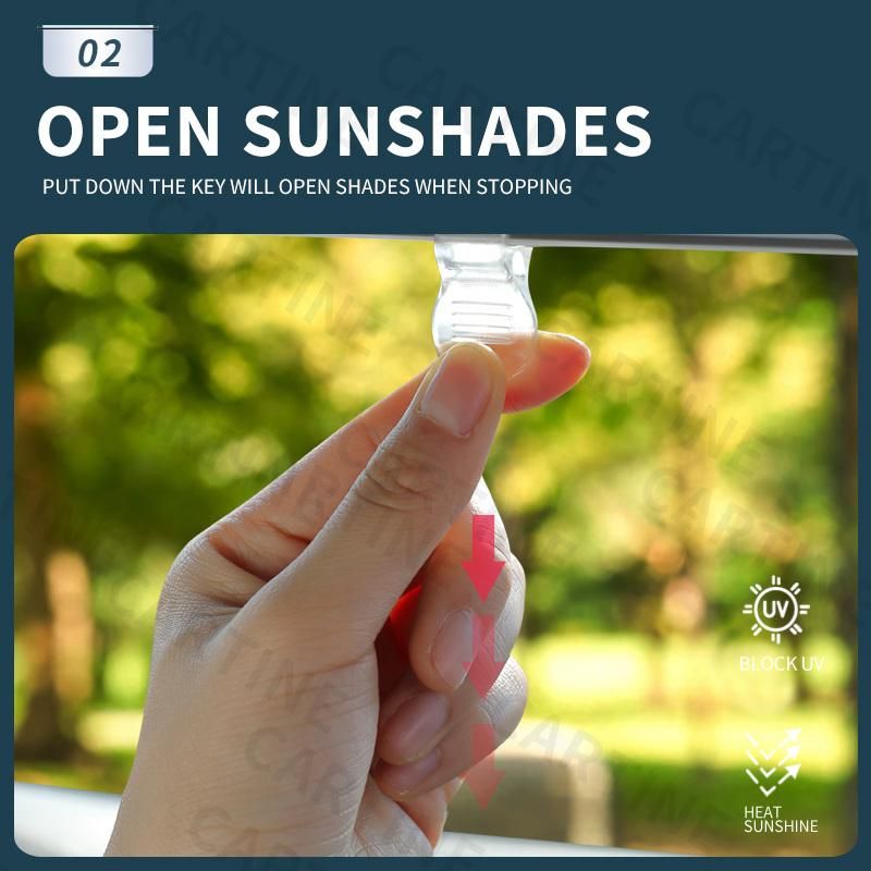 Car Window Sun Shade - Car Roller Blinds Retractable Sunshade – Car Window Shade for Baby Rear and Side Window Universal Auto Sun Block Protects UV