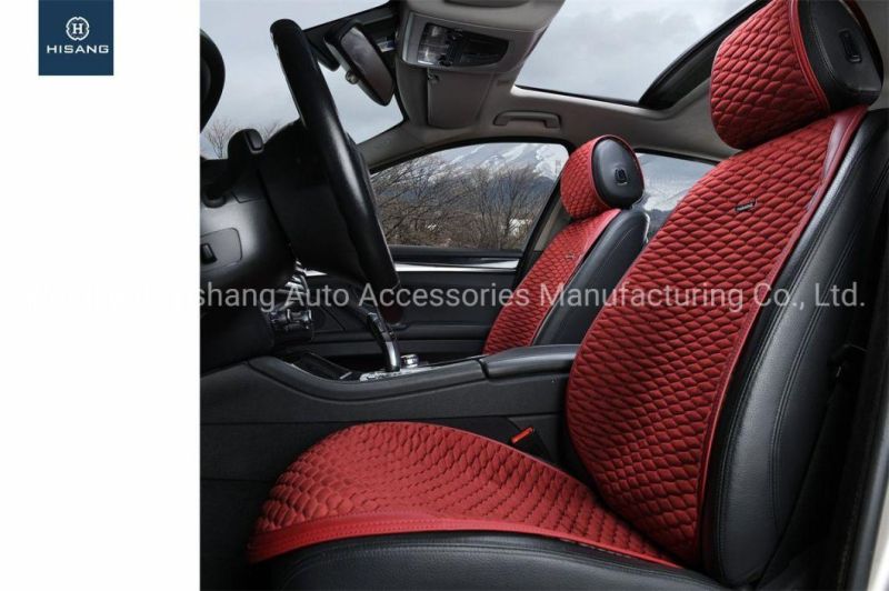 Flaneletter Warm Material Seat Cushion Universal Car Seat Cover Red