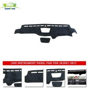 Black Dashboard Cover Dash Mat for Jeep Wrangler Jk Car Accessories