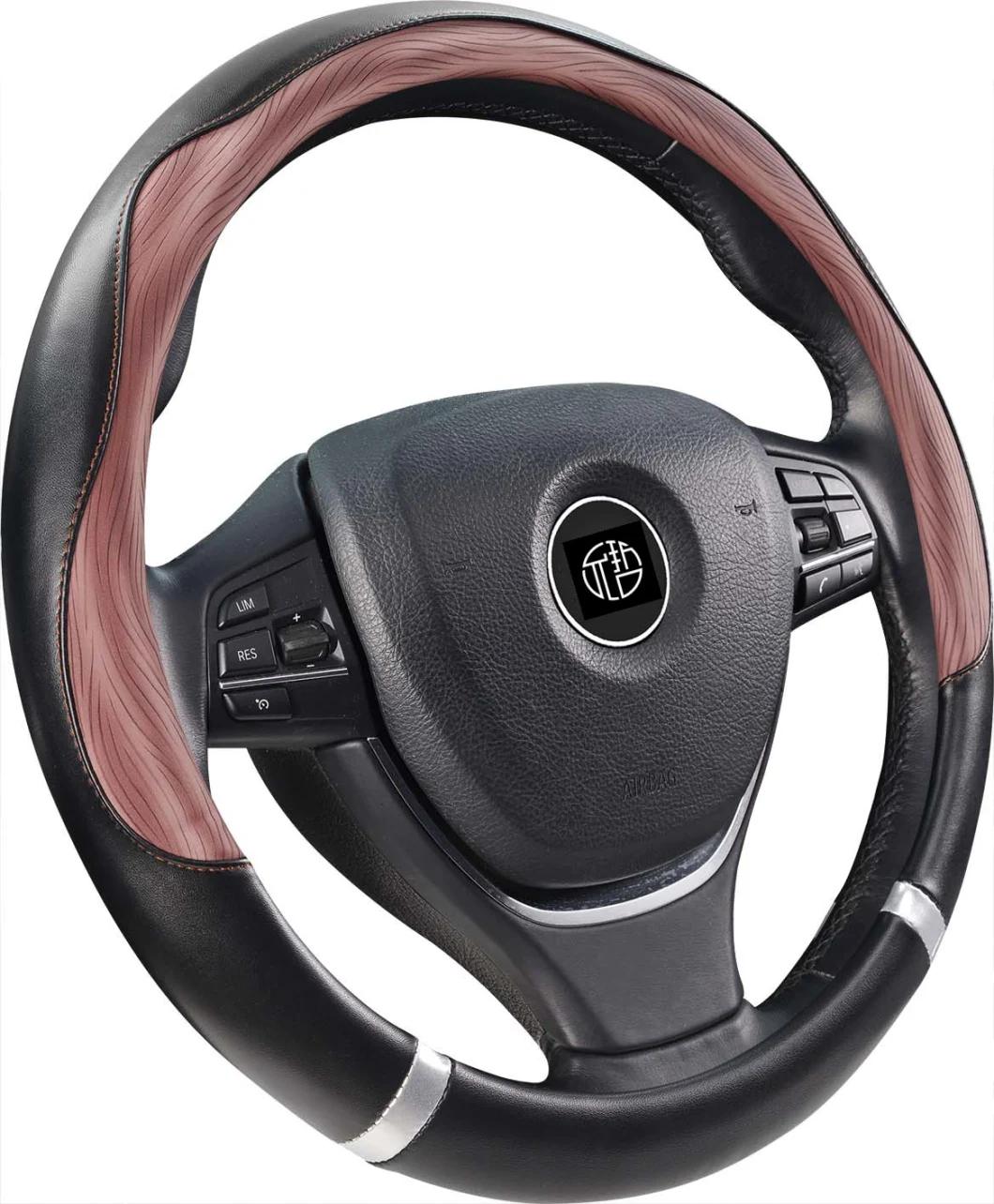 Walmart Hot Selling Item Splicing Faux Leather Wheel Covers for Car