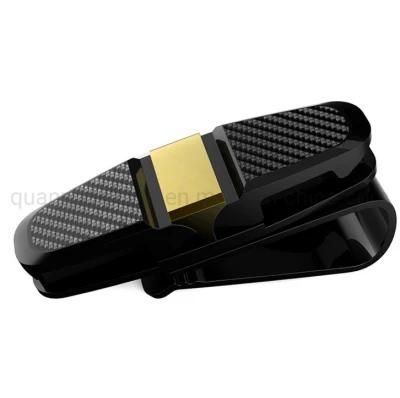 OEM Carbon Fiber Rotatable Car Sunglasses Card Bill Holder Clip