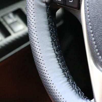 Hand Sewing Custom DIY Knit Leather Steering Wheel Cover