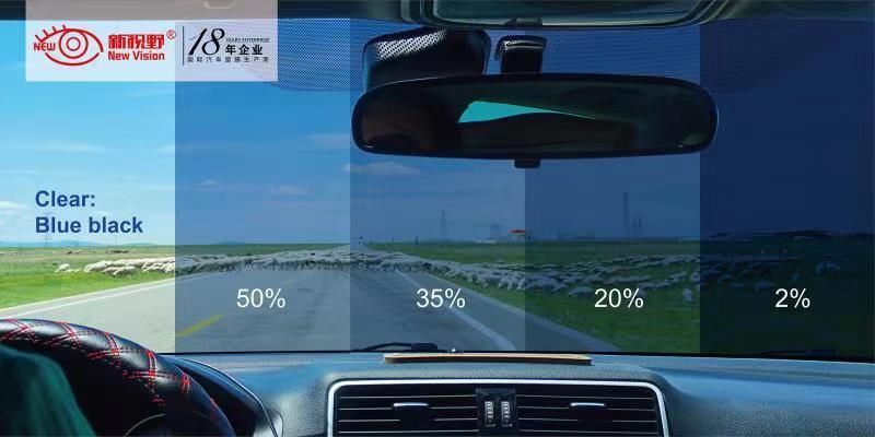 Solar Window Tinting Film Black Privacy UV Resistance Car Tint Anti Scratch 1 Ply Car Window Film