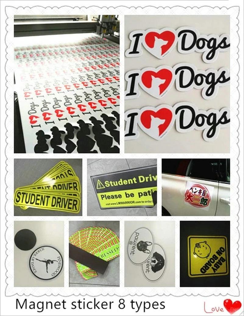 Customized High Quality Pawprint Car Magnet Sticker