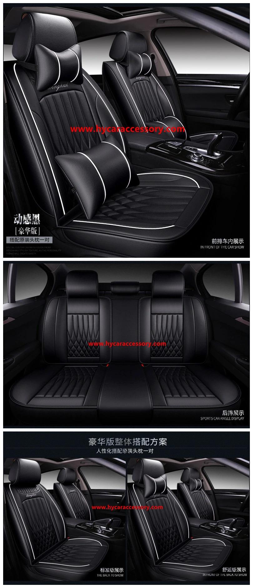 Car Accessories All Weather Seat Cover Universal Red Black Luxury PU Leather Car Seat Cushion