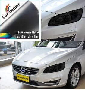 0.3X10m PVC Vinyl Stickers Headlight Matt Black Car Light Film