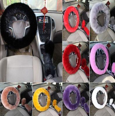 Plush Steering Wheel Cover for Car