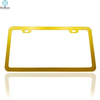 License Plate Frame Golden USA