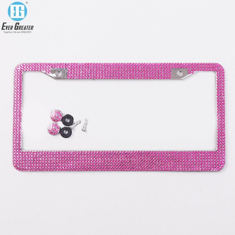 Rhinestone License Plate Holder Frames Rhinestone