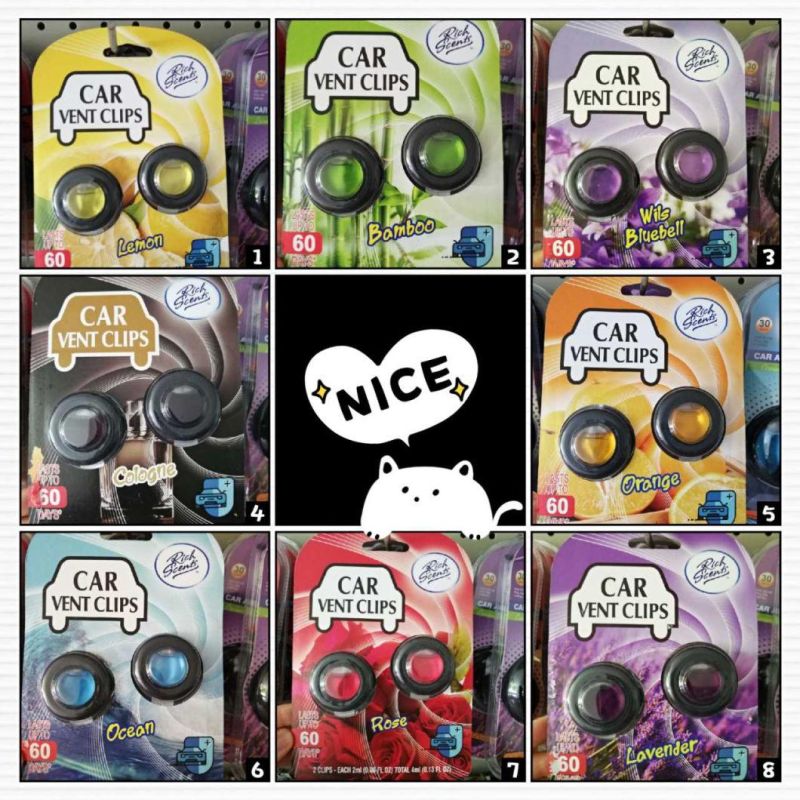 Hot Sale Popular Perfume Paper Card Hanging Car Air Freshener