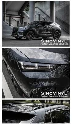 SINOVINYL 3D Ghost Carbon Fiber Vinyl For Car Body Vinyl Wrap Sticker Auto Vinyl