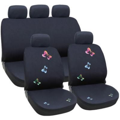 Full Set Embroider Flat Cloth Girly Well-Fit Car Seat Cover