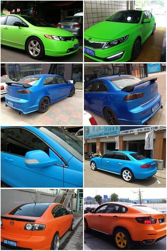 1.52*28m PVC Self Adhesive Black Car Vinyl Wrap Wholesale Car Accessory Matte Vinyl