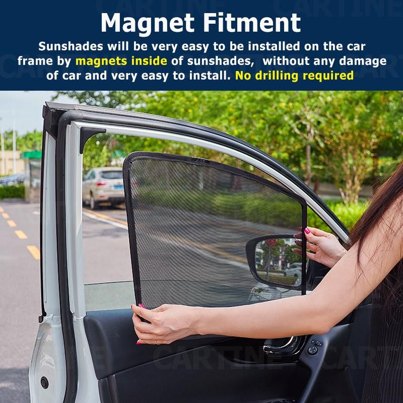 Magnets Installed Car Mesh Sunshade