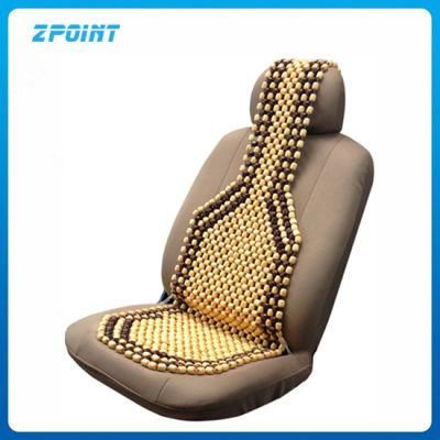 Natural Wood Beaded Seat Cover Massaging Cool Cushion for Truck Car