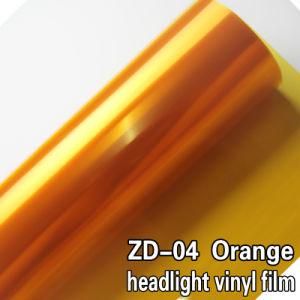 30cmx10m Car Colored Headlight PVC Orange Lighttinted Film Sticker Rolls
