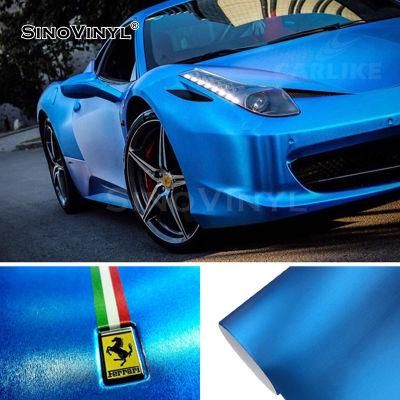 SINOVINYL Favorable Price PVC Material Film 1.52x18M Chrome Brushed Car Decoration Roll Vinyl