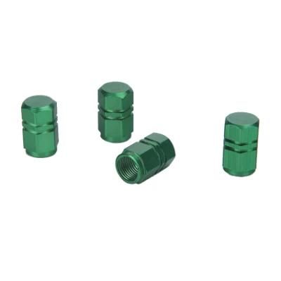 Green Aluminum Alloy Tire Valve Cap/Air Alert Tire Valve Cap
