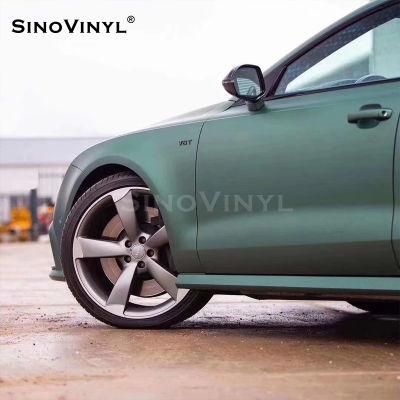 SINOVINYL 1.52x18M Super Matte Satin Car Wrap Film Car Wrap Car Film Sticker Protection Car Body Wrap Film