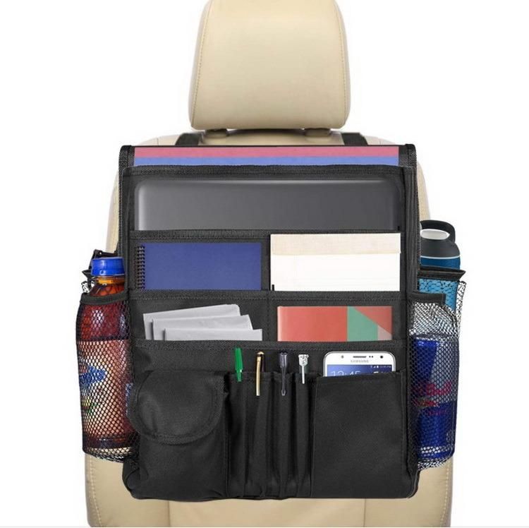 Custom Logo Multi Functional Car Back Seat Organizer Truck Storage Bag with Adjustable Shoulder Strap
