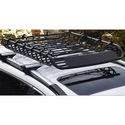 Black Steel Made Heavy Duty Cargo Carrier Top Luggage Roof Rack Basket