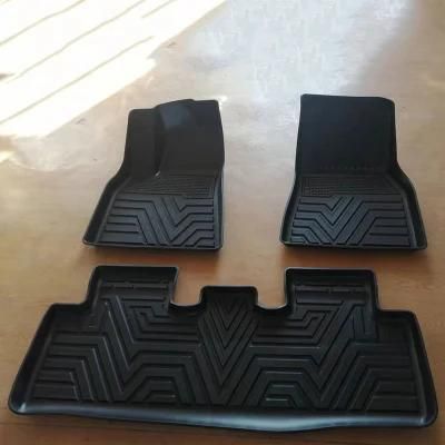 All Weather Car Floor Mat for Tesla Model Y 2020 2021 Waterproof 3D Car Foot Pad Tray Trunk Mat Carpet Cargo Boot Liner