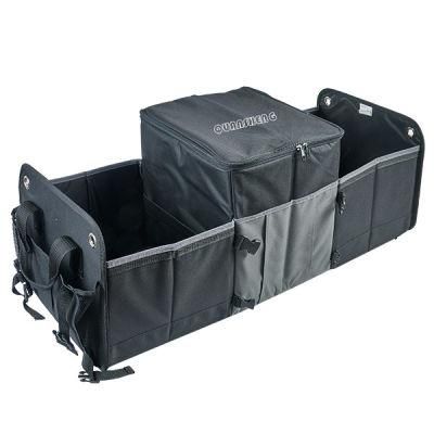 Deluxe 3 Pockets Car Trunk Organizer 3 Folded Trunk Organizer Car Trunk Organizer Car Trunk Organizer with Cooler Bag Car Cooler Organizer