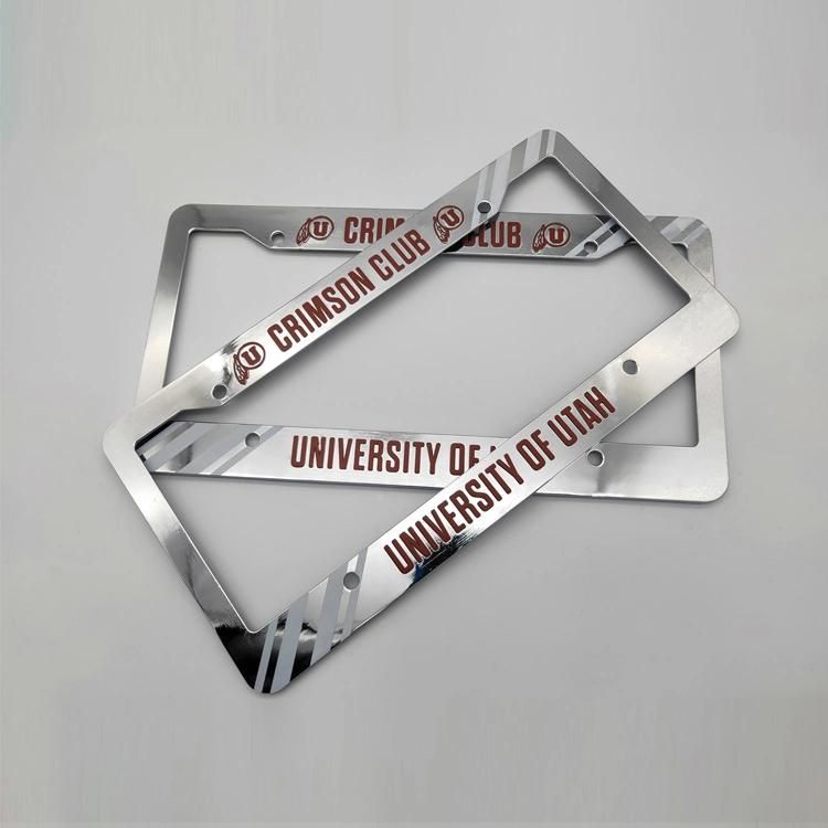 Zinc Alloy License Plate Frame Printing Auto Spare