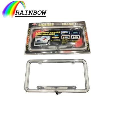 Wholesale Price Automobile Accessories Waterproof LED Light Custom Printed Neon License Plate Frame/Holder/Mold/Cover for American Auto Cars