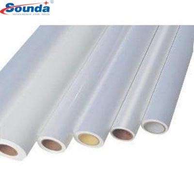 Glossy Matt White Eco Solvent Printing PVC Roll Printable Adhesive