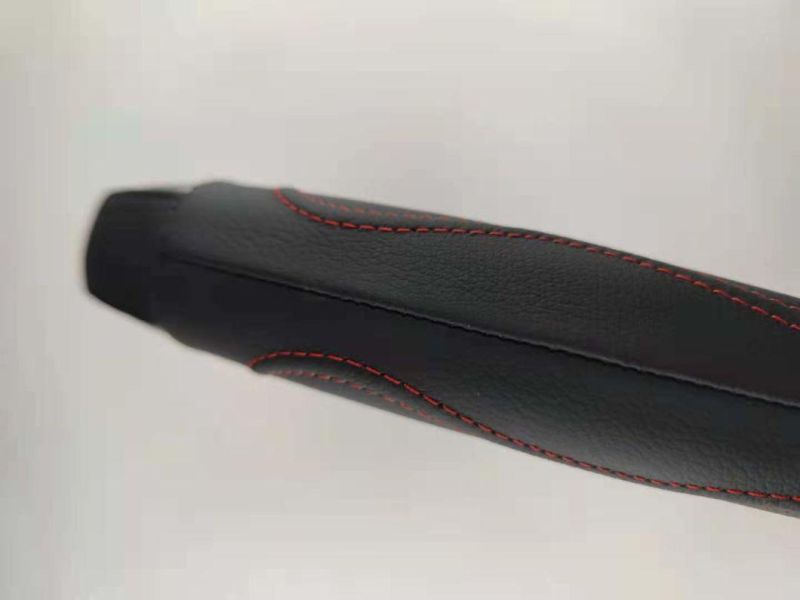 Grey and Black Steering Wheel Cover