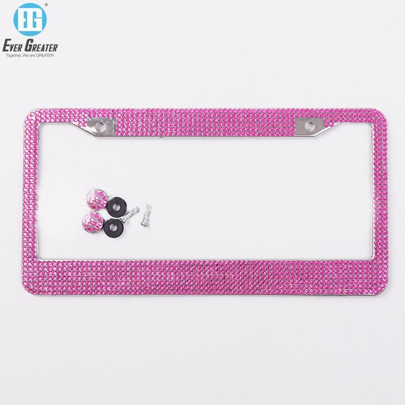 Glowing License Plate Frame Chic 34X16