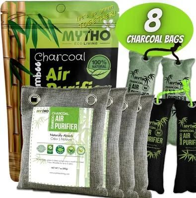 Bamboo Charcoal Bags, Natural Air Freshness, Hamper, Gym, Laundry, Car, Odor Eliminating