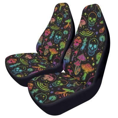 Skull Mushroom Car Seat Covers Polyester Waterproof Car Accessories Covers
