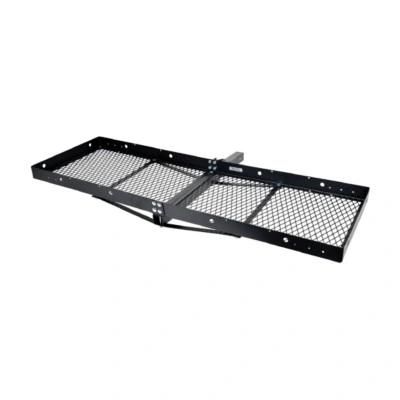 Universal 24&quot; X 60&quot; Black Tray Cargo Carrier with Folding Shank for 2&quot; Receivers
