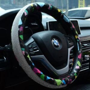 38cm Middile Size PU Leather Steering Wheel Cover