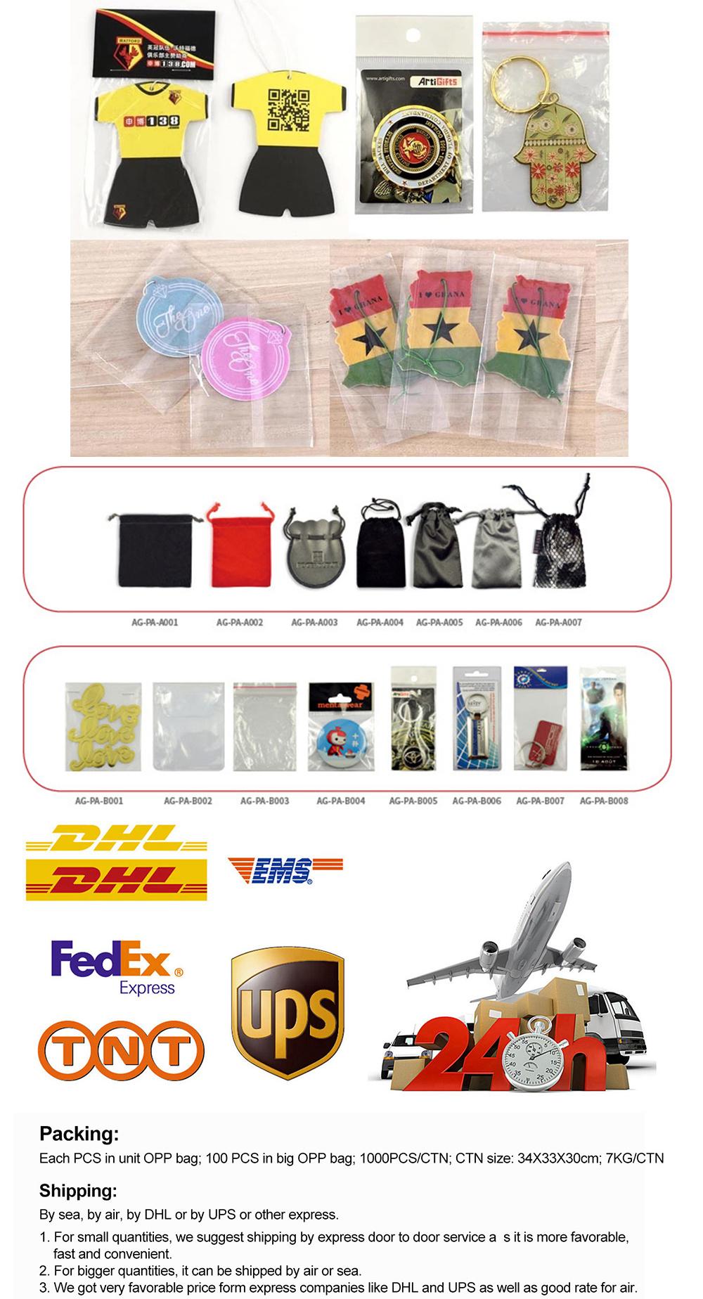 Customized Best Selling Scent Natural Hanging Car Paper Air Freshener