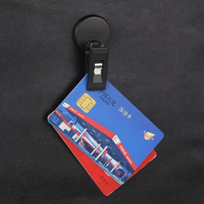 Car Interior Decoration Clip Durable Self-Adhesive Plastic Clip Car Auto Card Clamp Ticket Holder Organizer Wbb13050