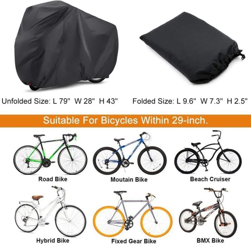 Patio Bike Cover - Motorcycle Cover - Two Wheels Automobile Cover