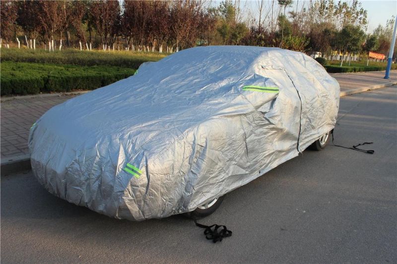 Fctory Direct High Quality Silver Coating 210d Oxford&Ppcotton Material Waterproof UV-Anti Hail Protection Full Car Covers