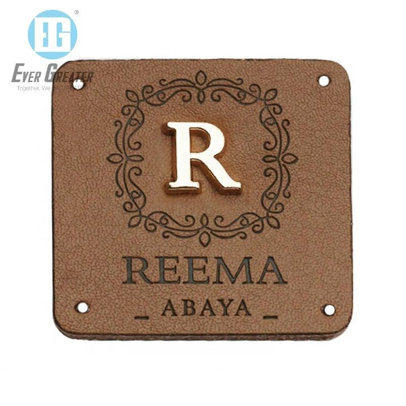 Custom PU Leather Patches Label