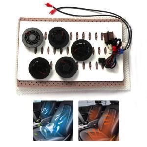 New Design Car Seat Ventilation Cooler with 5 Fans and Alloy Wire Heating System