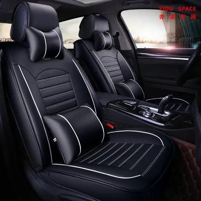 Accessoires De Voiture Coussin De D&eacute; Coration De Voiture Housse De Si&egrave; Ge De Voiture Automatique En Cuir PUR Noir Universel